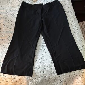 INC International Concepts Black Wide-Leg Trousers